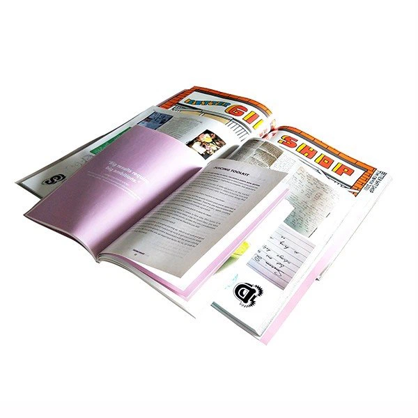 Fashionable Magazine With Glue Binding